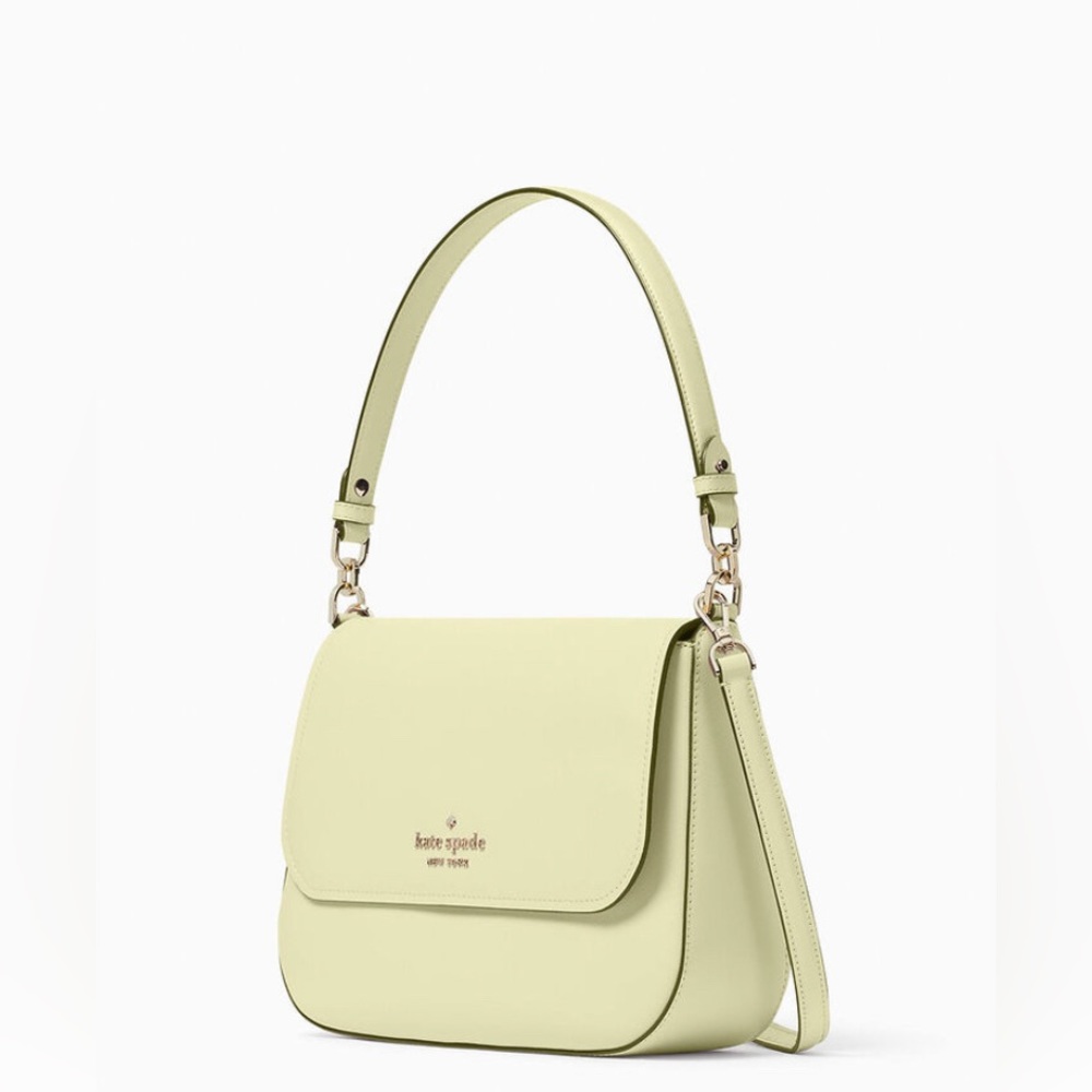 (MT125) NWT Kate Spade Staci Saffiano Leather Flap